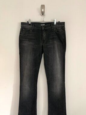 MOTHER Denim The Runaway Rebels and Lovers Faded Black Flare Jeans 30